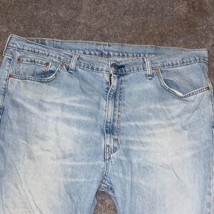 Big and tell jeans, Levi jeans, 42 waist jeans, light wash jeans